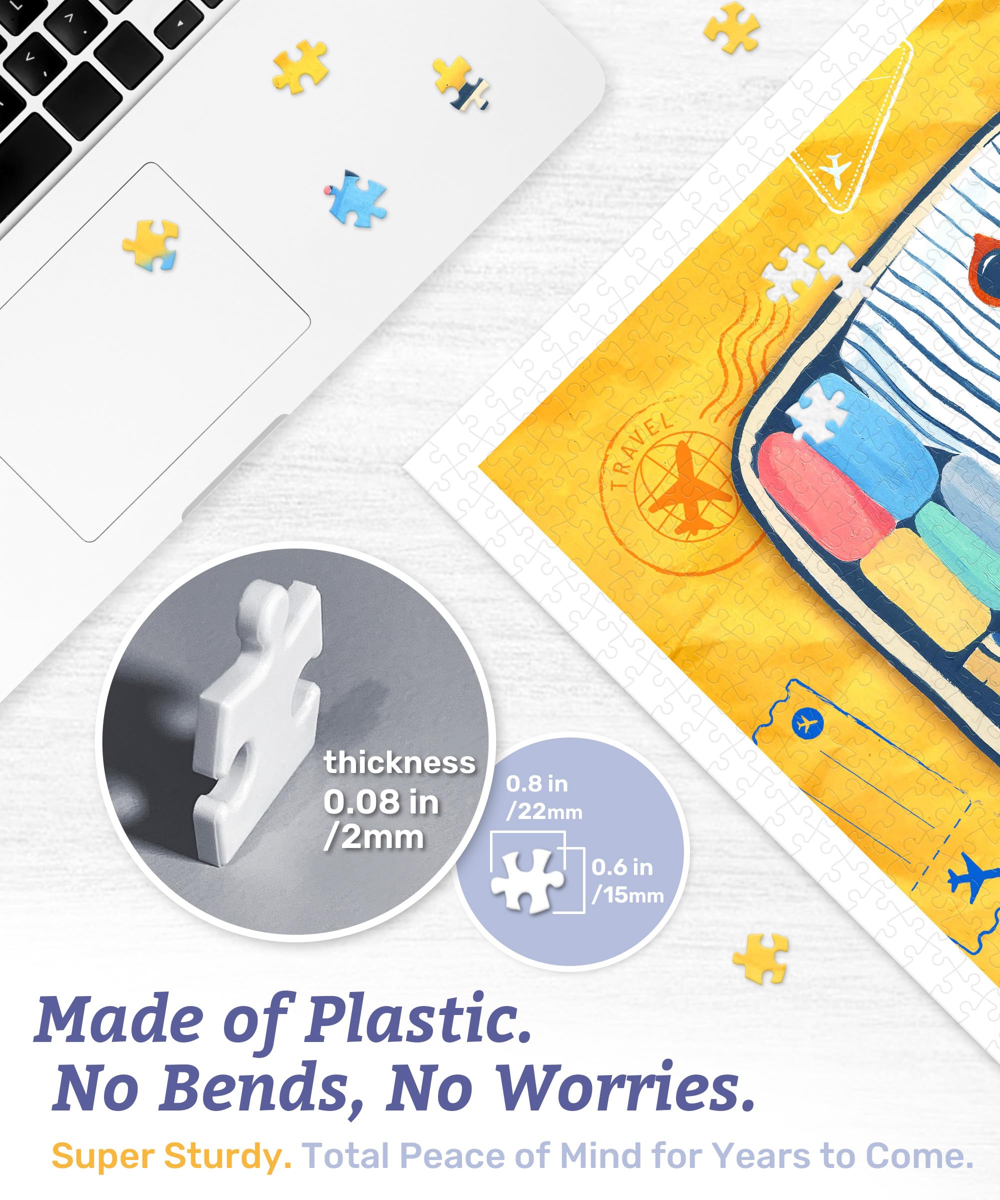 PieceRelax Plastic Jigsaw Puzzles for Adults 2000 Pieces Bigelow Illustrations - Rain on The Boulevard Most Satisfying Table Games and Gifts No Puzzle Mat Required [H3443] - Image 6