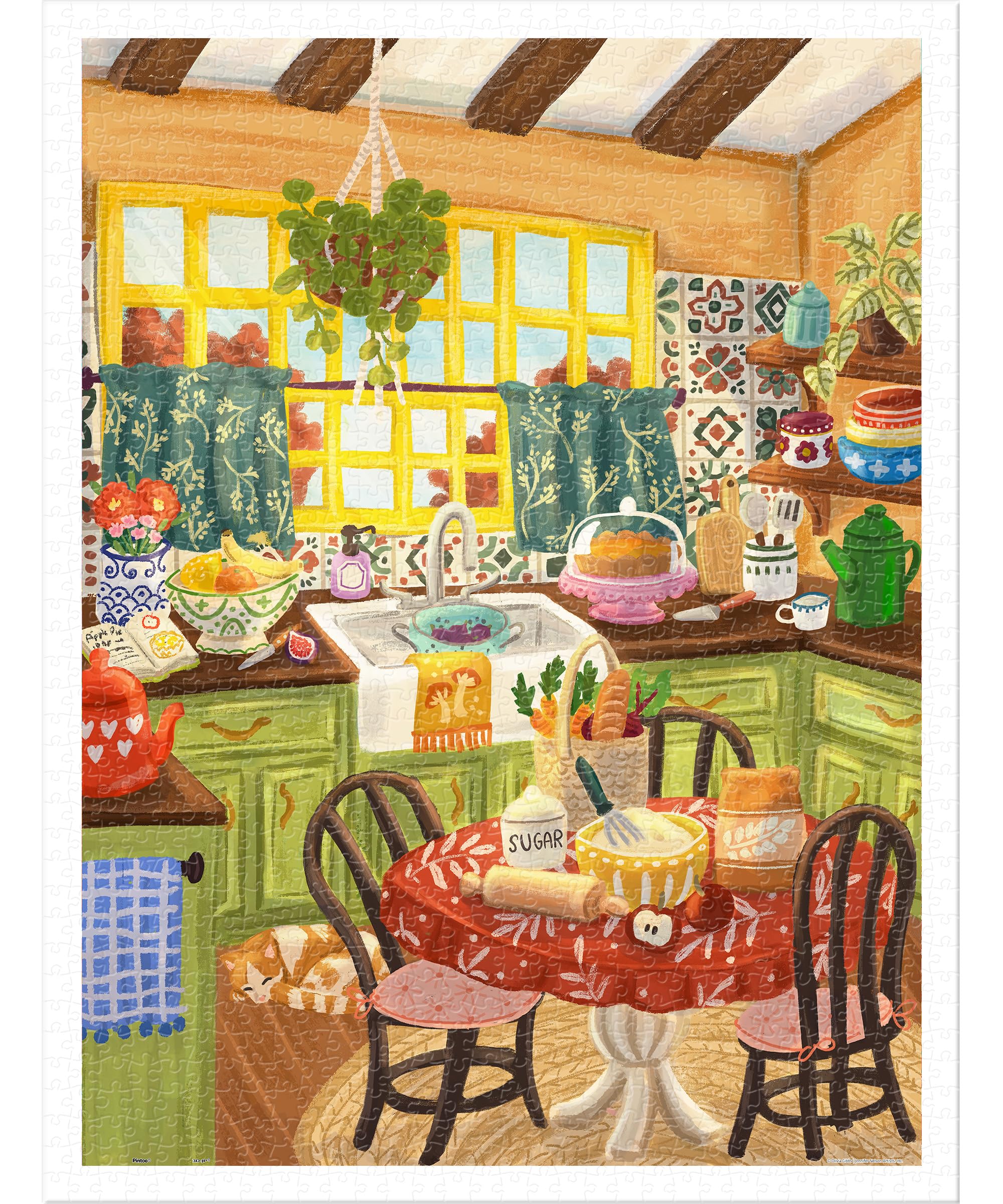 PieceRelax Plastic Jigsaw Puzzles for Adults 1200 Pieces - Most Satisfying Table Games and Gifts No Puzzle Mat Required [1200] - Image 2