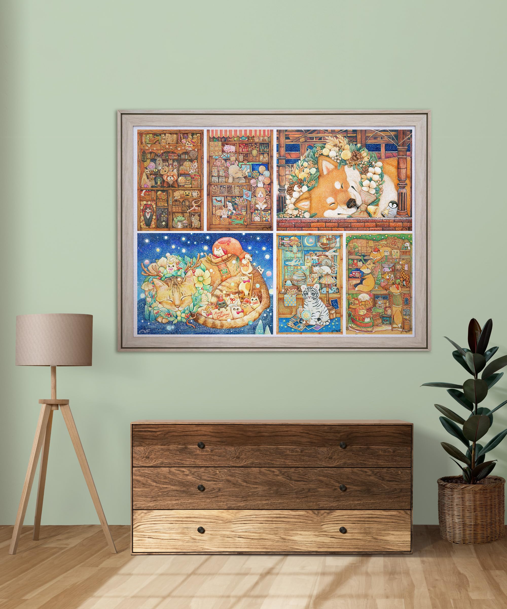 Pintoo Jigsaw Puzzle Frame Tailor-Made ONLY for Pintoo's 4800 Pieces Puzzle - Zephyr - Effortless & Toolless Assembly NO Glue Required [W1126] - Image 6