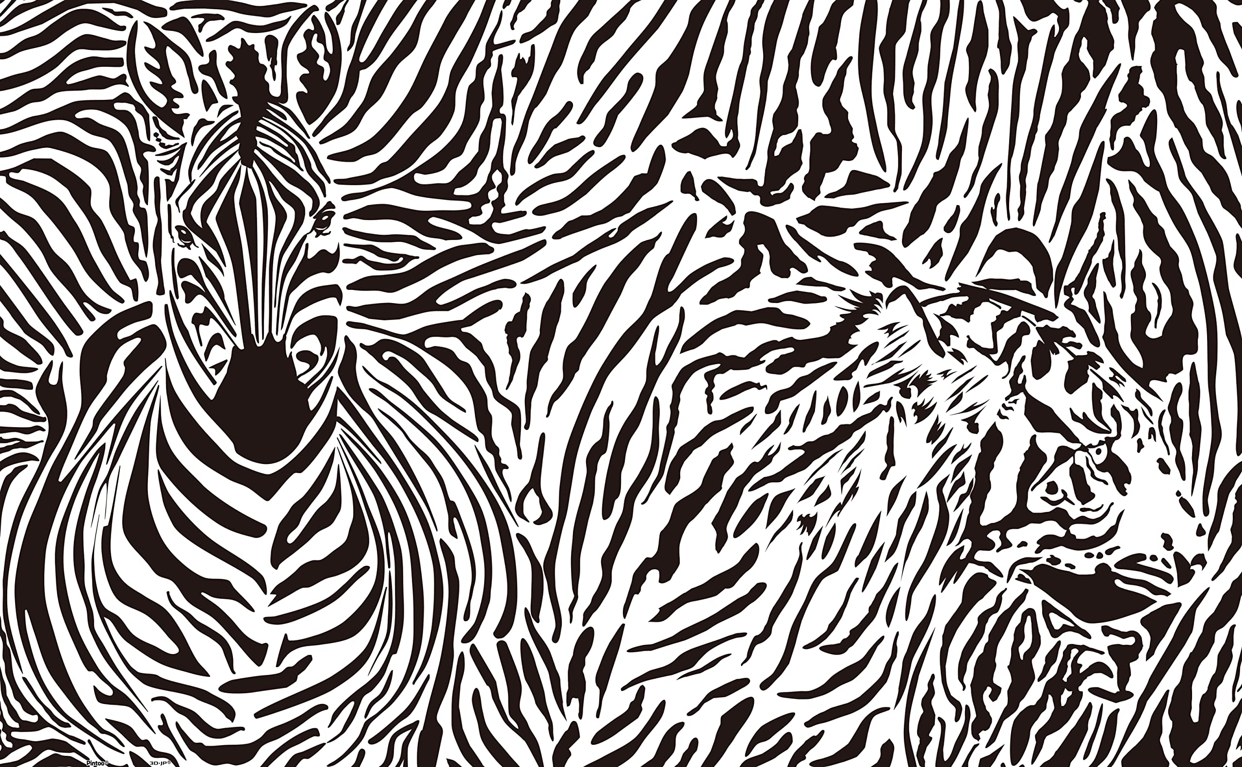 Pintoo Jigsaw Puzzles 1000 Piece for Adults - Extreme Puzzle - Animal Print Beautiful Plastic Puzzle for Home Decor Zero Dust Easy Storage [H1549]