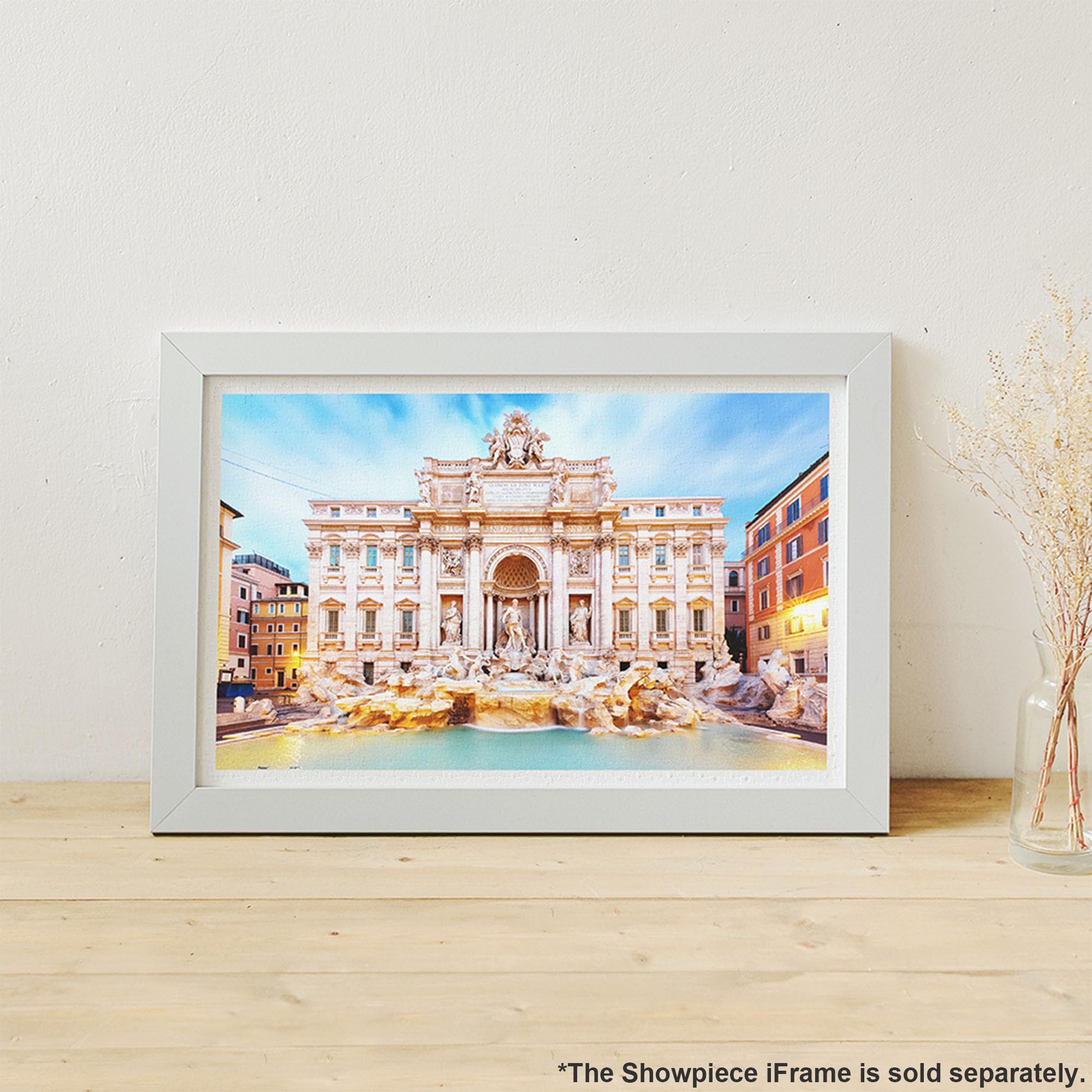 Pintoo Jigsaw Puzzles 1000 Piece for Adults - Fontana di Trevi, Italy Beautiful Plastic Puzzle for Home Decor Zero Dust Easy Storage [H3768] - Image 2