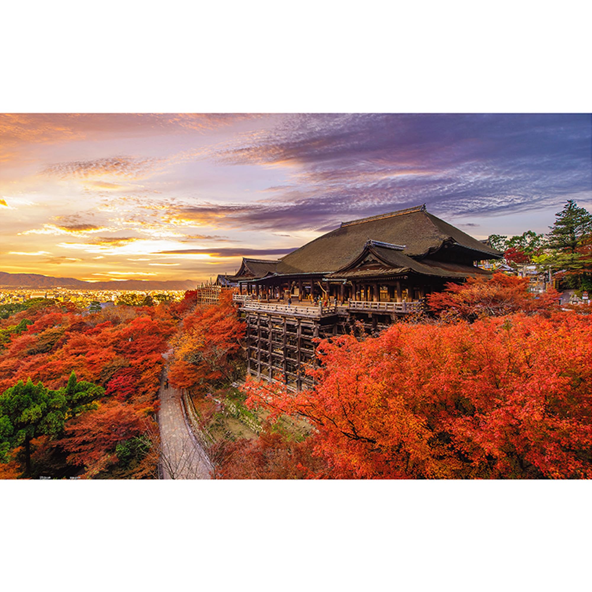 Pintoo Jigsaw Puzzles 1000 Piece for Adults - Kiyomizu-dera - Kyoto, Japan Beautiful Plastic Puzzle for Home Decor Zero Dust Easy Storage [H3767]