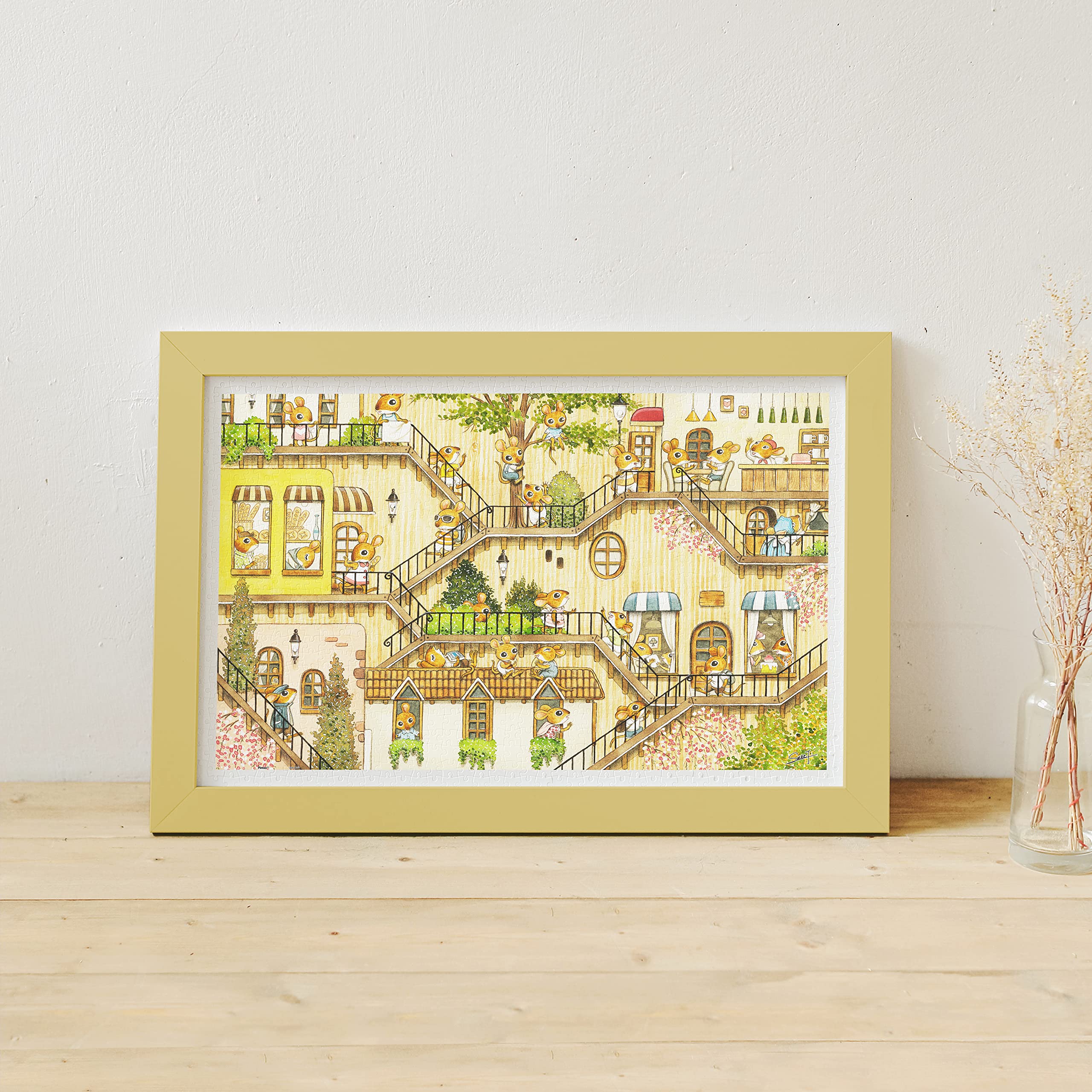Pintoo Jigsaw Puzzles 1000 Piece for Adults - Smart - The Tree House Beautiful Plastic Puzzle for Home Decor Zero Dust Easy Storage [H2862] - Image 2