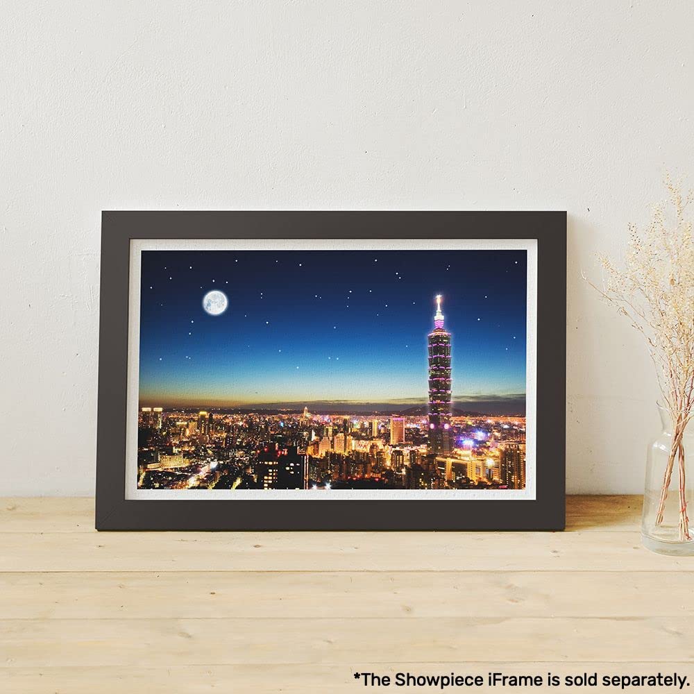 Pintoo Jigsaw Puzzles 1000 Piece for Adults - Taipei Skyline Beautiful Plastic Puzzle for Home Decor Zero Dust Easy Storage [H1719] - Image 2