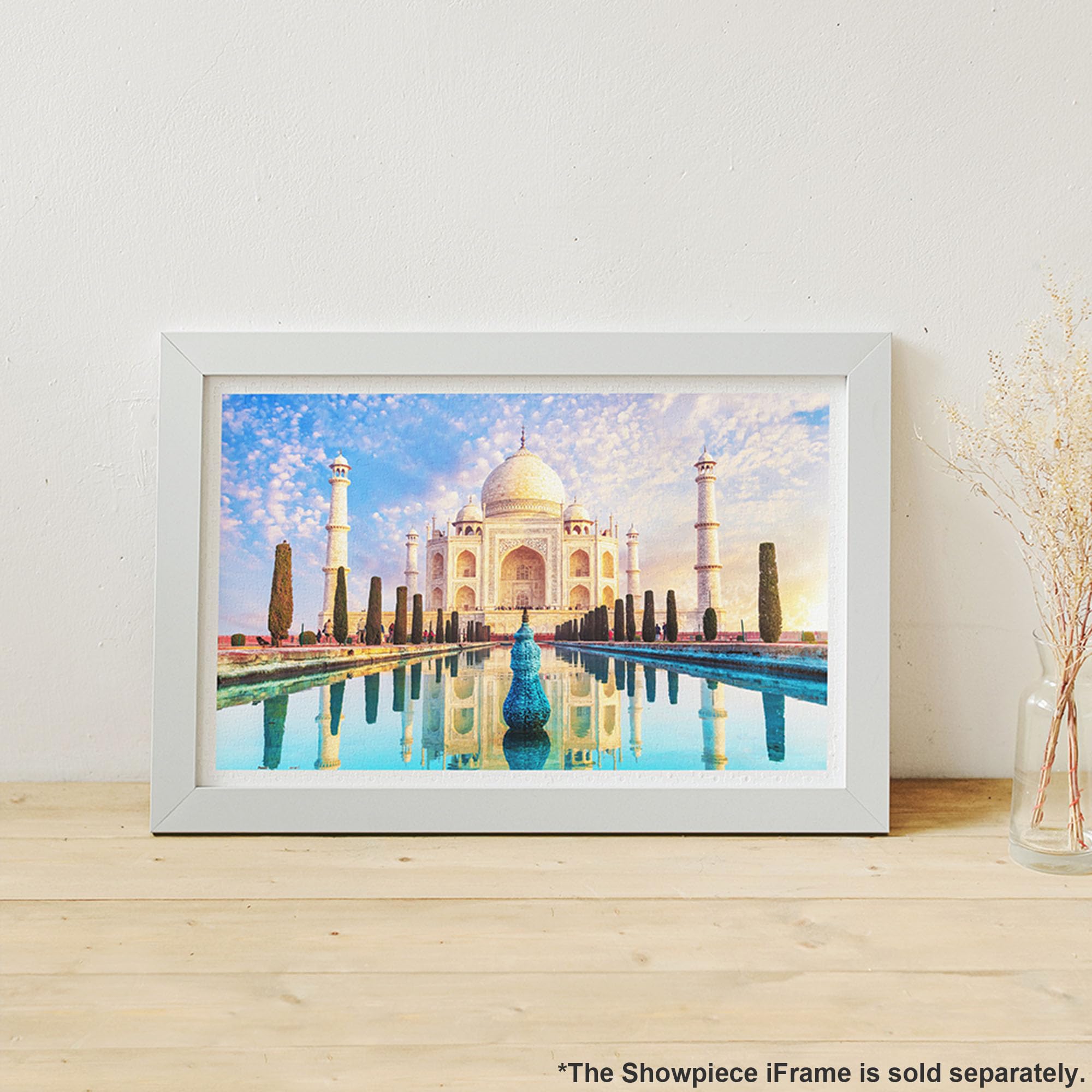 Pintoo Jigsaw Puzzles 1000 Piece for Adults - Taj Mahal, India Beautiful Plastic Puzzle for Home Decor Zero Dust Easy Storage [H3769] - Image 2