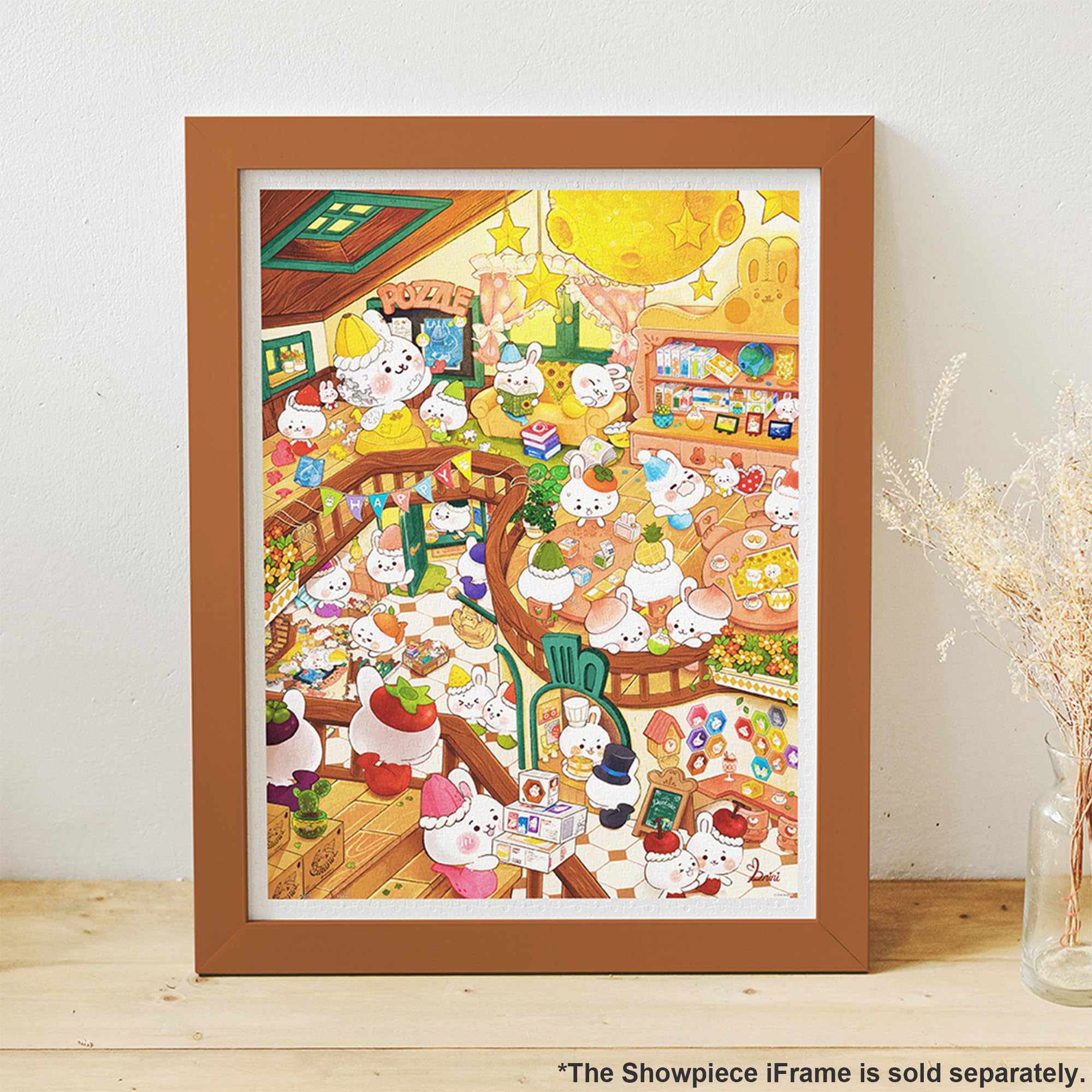 Pintoo Jigsaw Puzzles 1200 Piece for Adults - Bananini - Bana Rabbit Café & Puzzle Shop Beautiful Plastic Puzzle for Home Decor Zero Dust Easy Storage [H3750] - Image 2