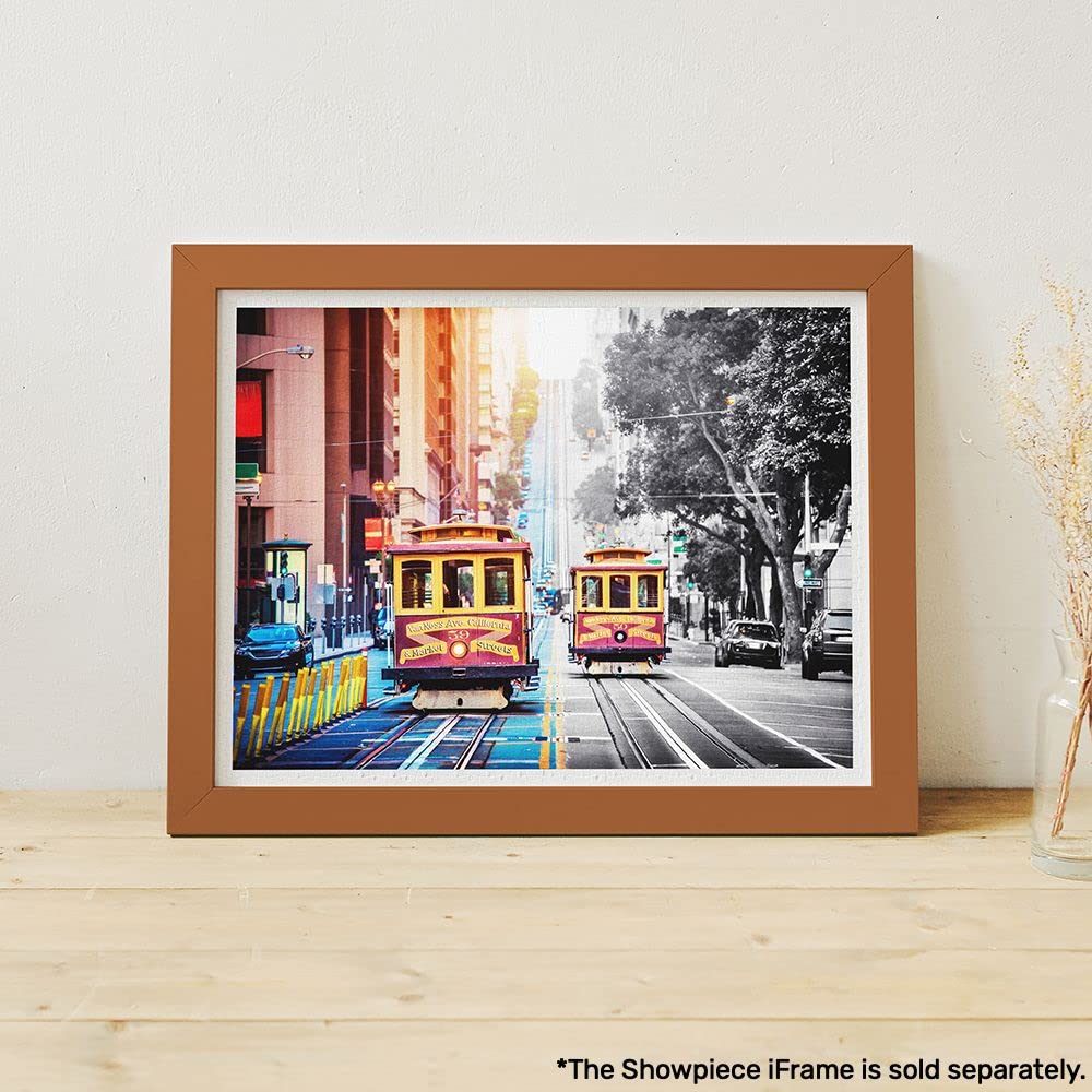 Pintoo Jigsaw Puzzles 1200 Piece for Adults - Cable Cars on California Street, San Francisco Beautiful Plastic Puzzle for Home Decor Zero Dust Easy Storage [H2044] - Image 2