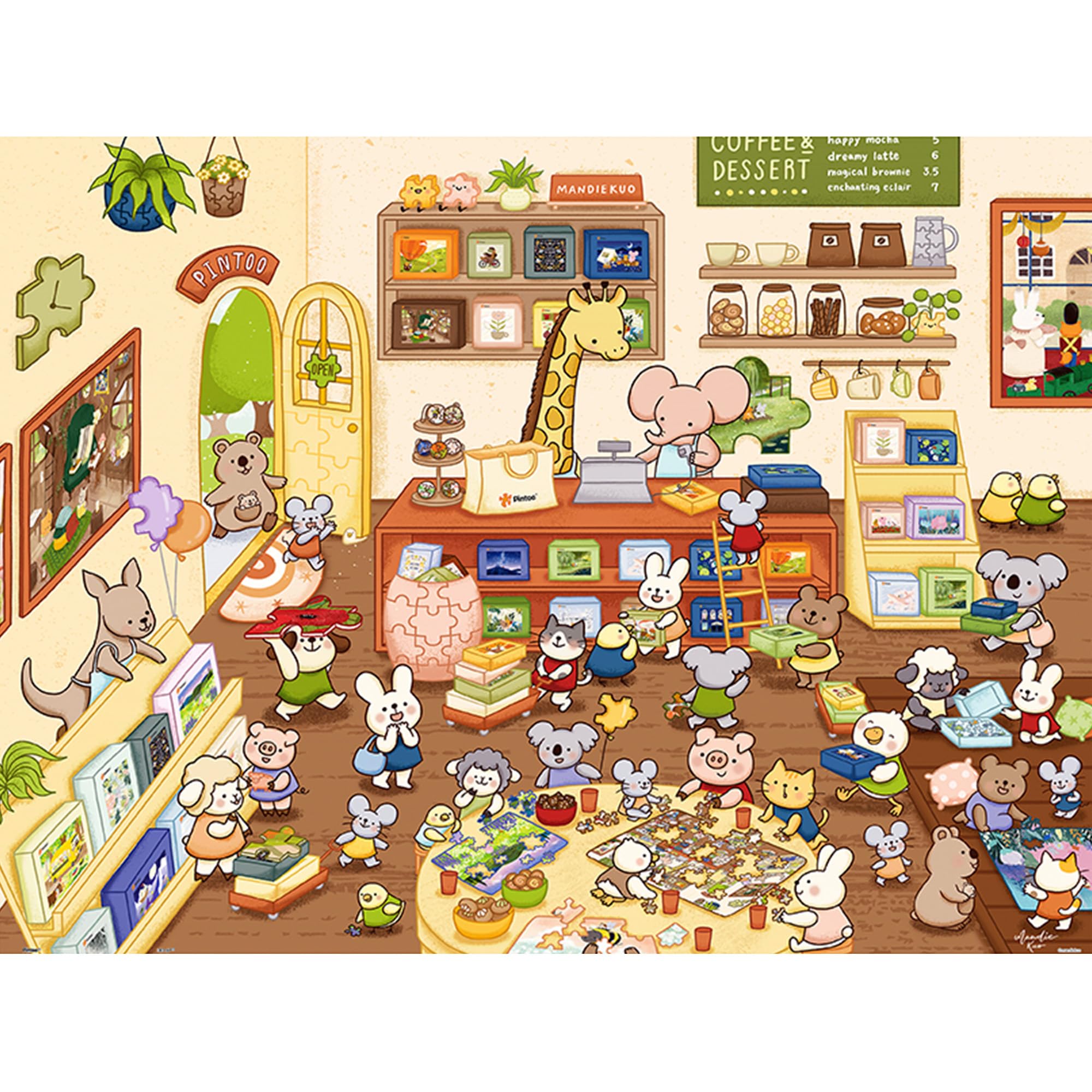 Pintoo Jigsaw Puzzles 1200 Piece for Adults - Mandie - Puzzle Shop Beautiful Plastic Puzzle for Home Decor Zero Dust Easy Storage [H3692]