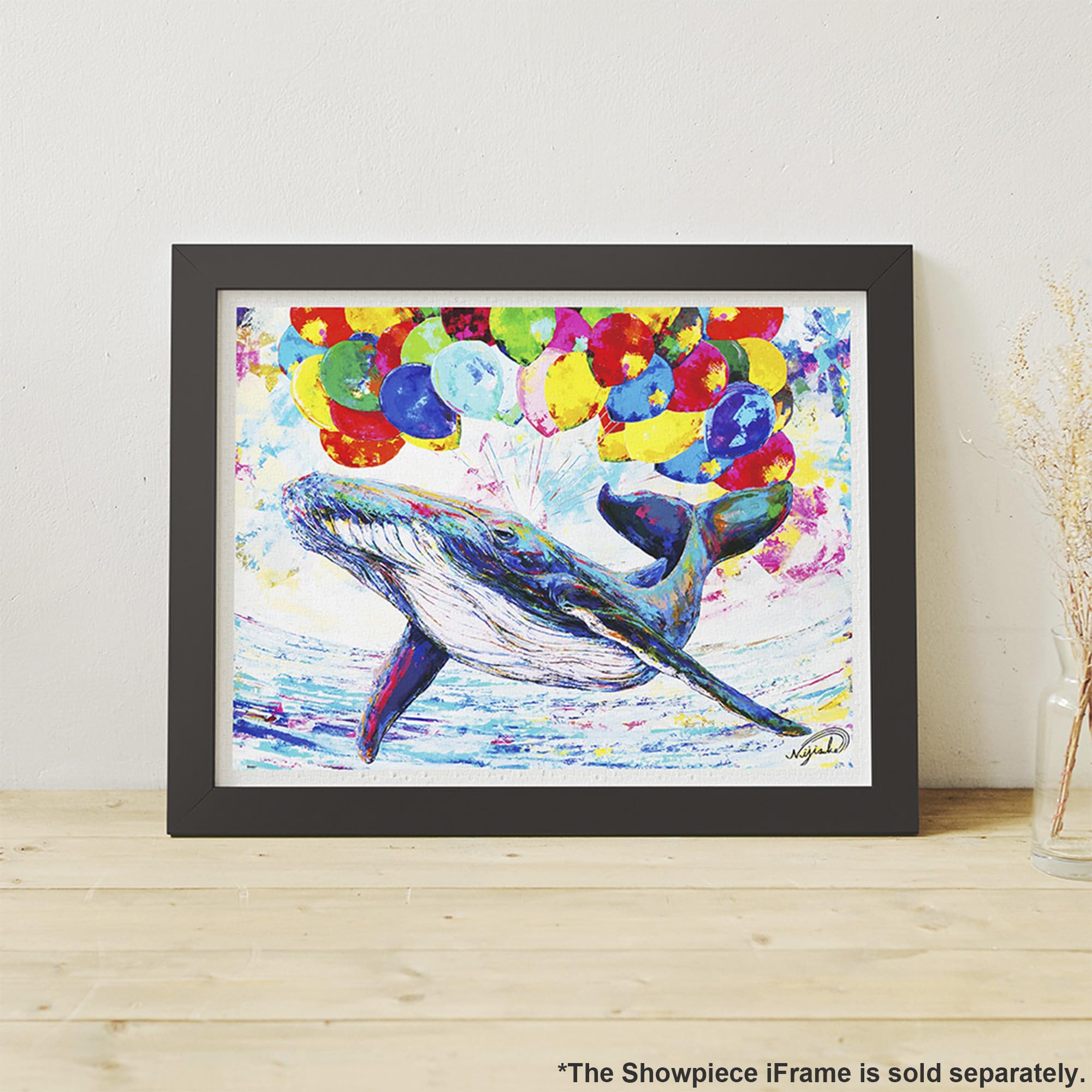Pintoo Jigsaw Puzzles 1200 Piece for Adults - NiJiSuKe - Floating Whale Beautiful Plastic Puzzle for Home Decor Zero Dust Easy Storage [H3513] - Image 2