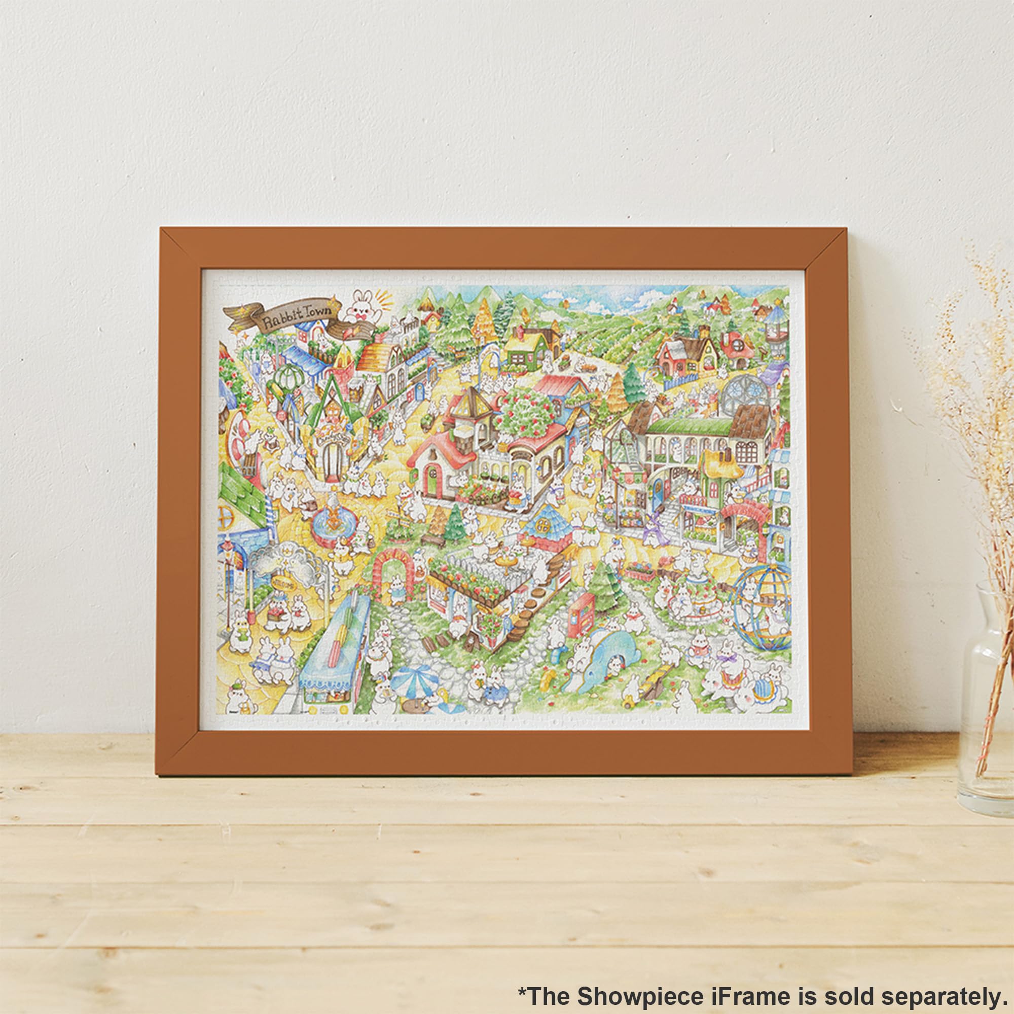 Pintoo Jigsaw Puzzles 1200 Piece for Adults - Pei+Pei Studio - Rabbit Town Beautiful Plastic Puzzle for Home Decor Zero Dust Easy Storage [H3366] - Image 2