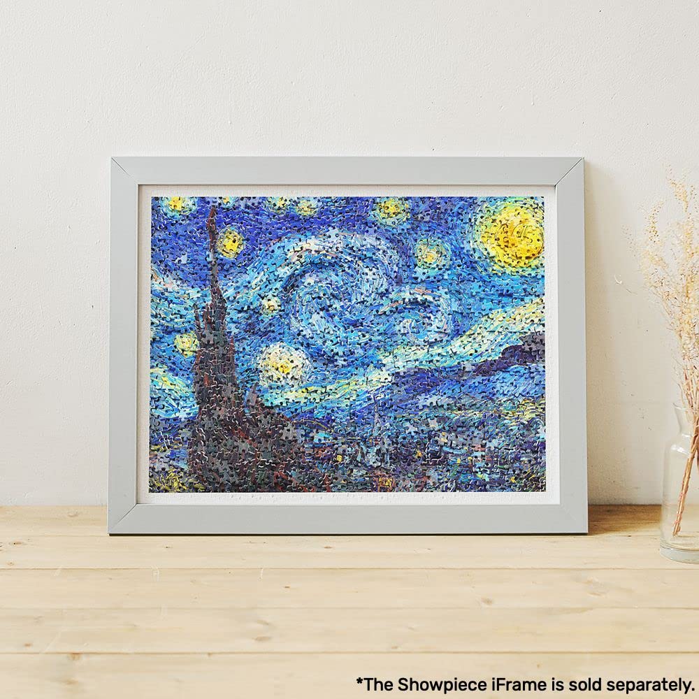 Pintoo Jigsaw Puzzles 1200 Piece for Adults - Puzzle in Puzzle - Van Gogh's Starry Night Beautiful Plastic Puzzle for Home Decor Zero Dust Easy Storage [H2247] - Image 2