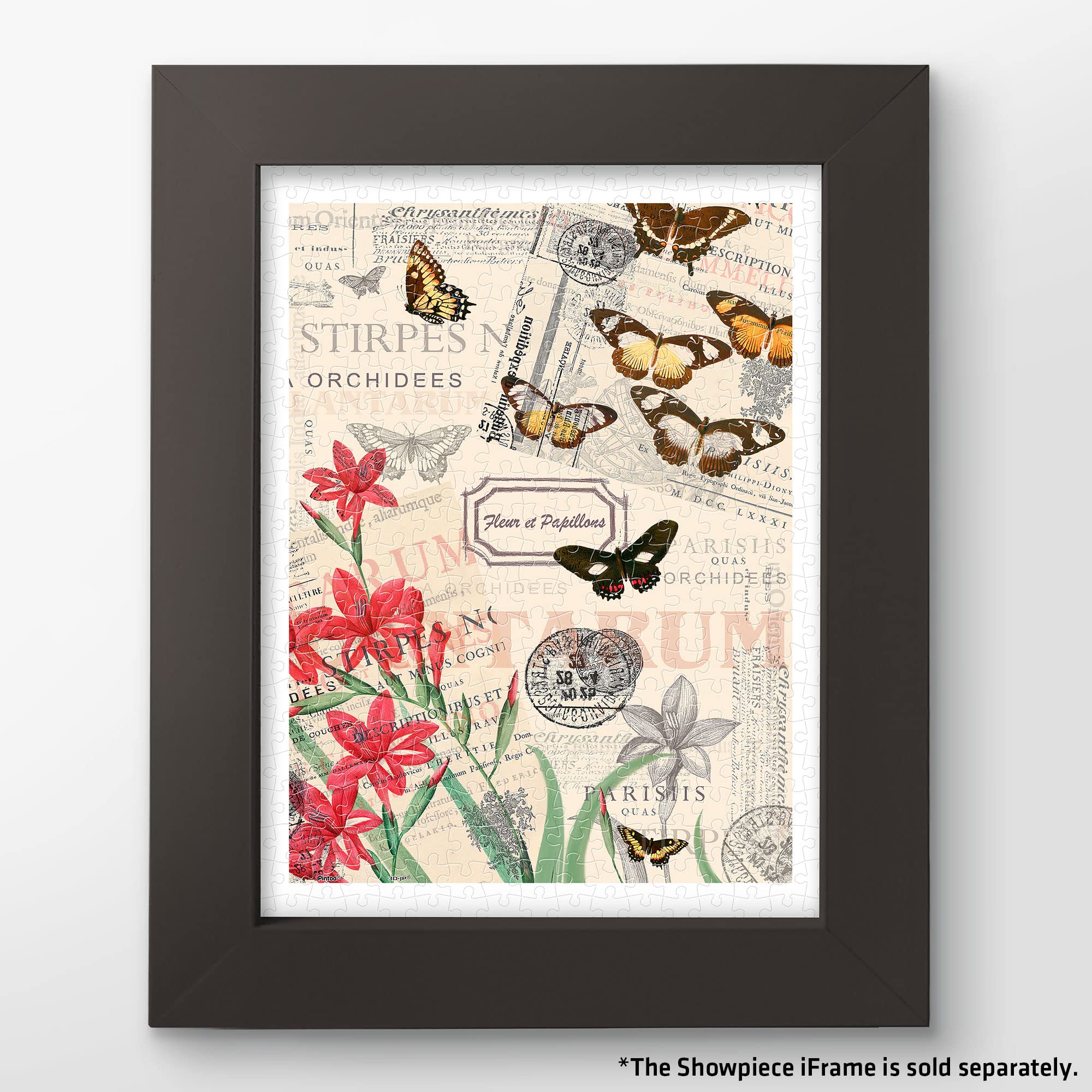 Pintoo Jigsaw Puzzles 300 Piece for Adults - Butterfly Floral Design Easy Storage Snug Interlocking Plastic Puzzle No Glue Required [H1585] - Image 2