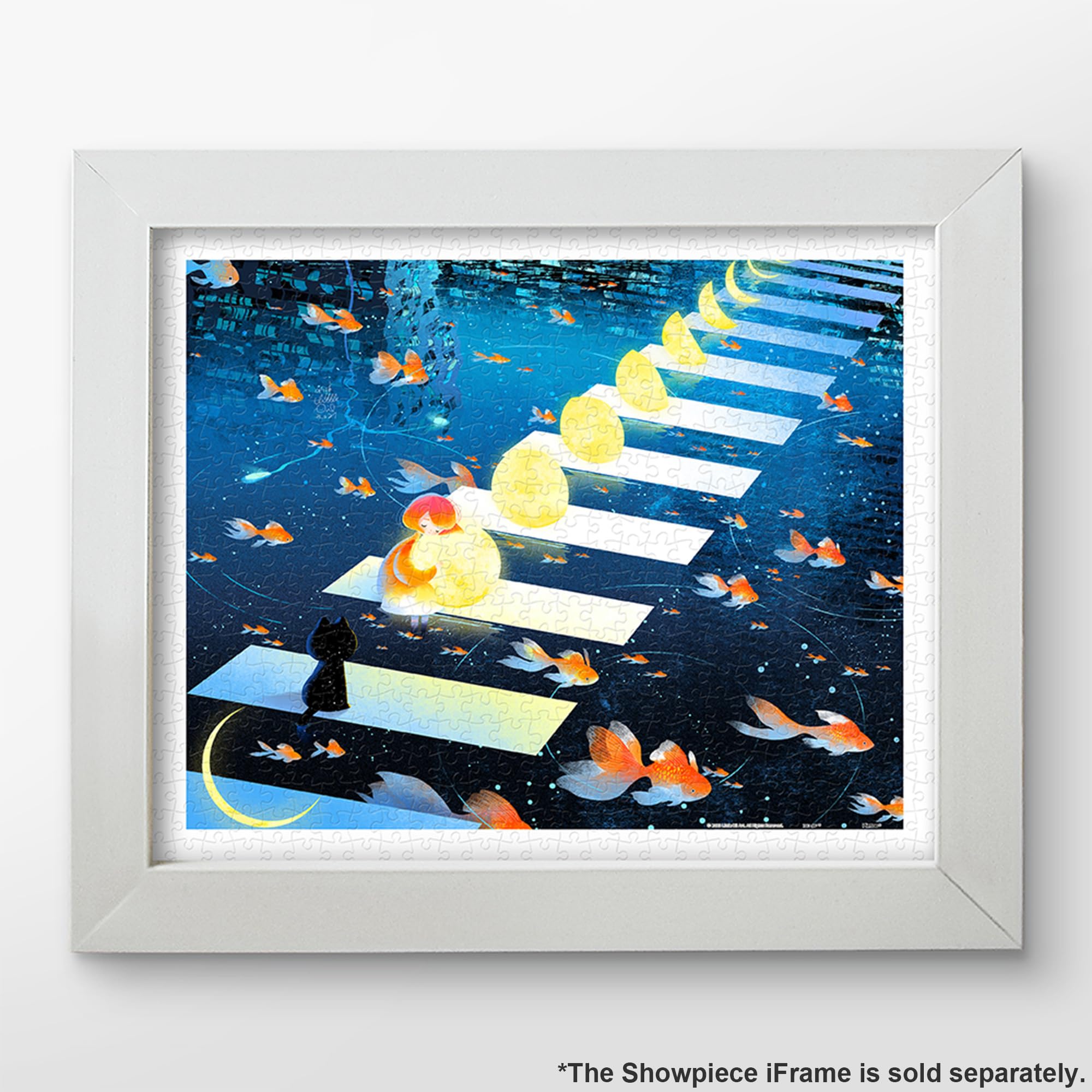 Pintoo Jigsaw Puzzles 500 Piece for Adults - Little Oil Art - The Promise of The Moon Beautiful Plastic Puzzle for Home Decor Zero Dust Easy Storage [H3323] - Image 2