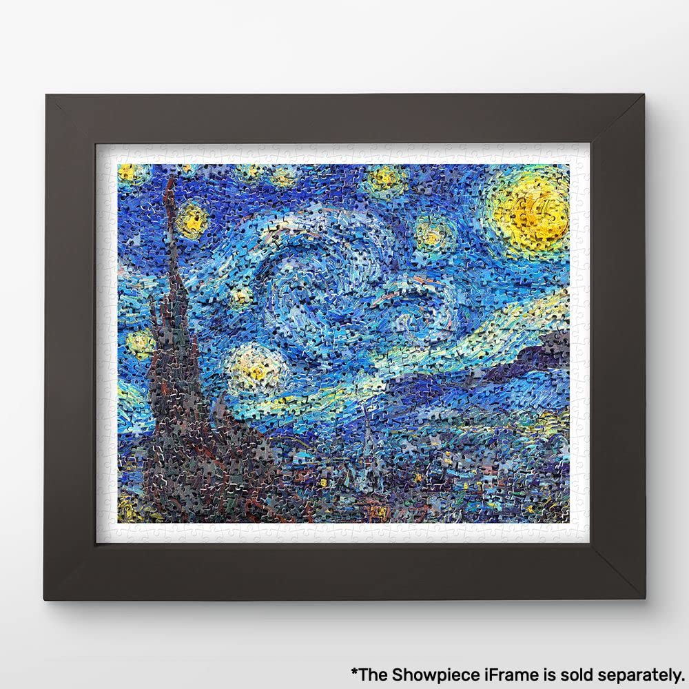 Pintoo Jigsaw Puzzles 500 Piece for Adults - Puzzle in Puzzle - Van Gogh's Starry Night - Easy Storage Snug Interlocking Plastic Puzzle No Glue Required [H2285] - Image 2