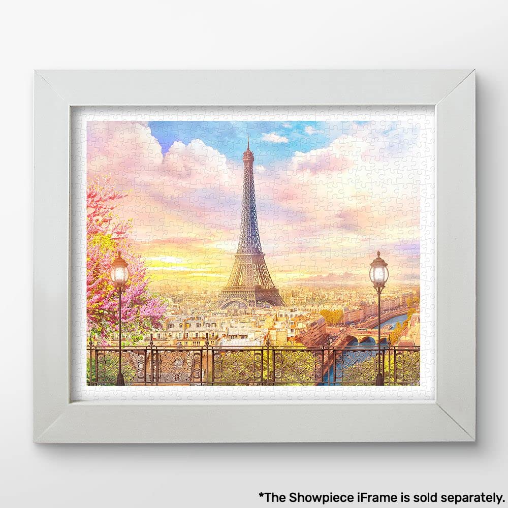 Pintoo Jigsaw Puzzles 500 Piece for Adults - Romantic Paris Beautiful Plastic Puzzle for Home Decor Zero Dust Easy Storage [H1936] - Image 2