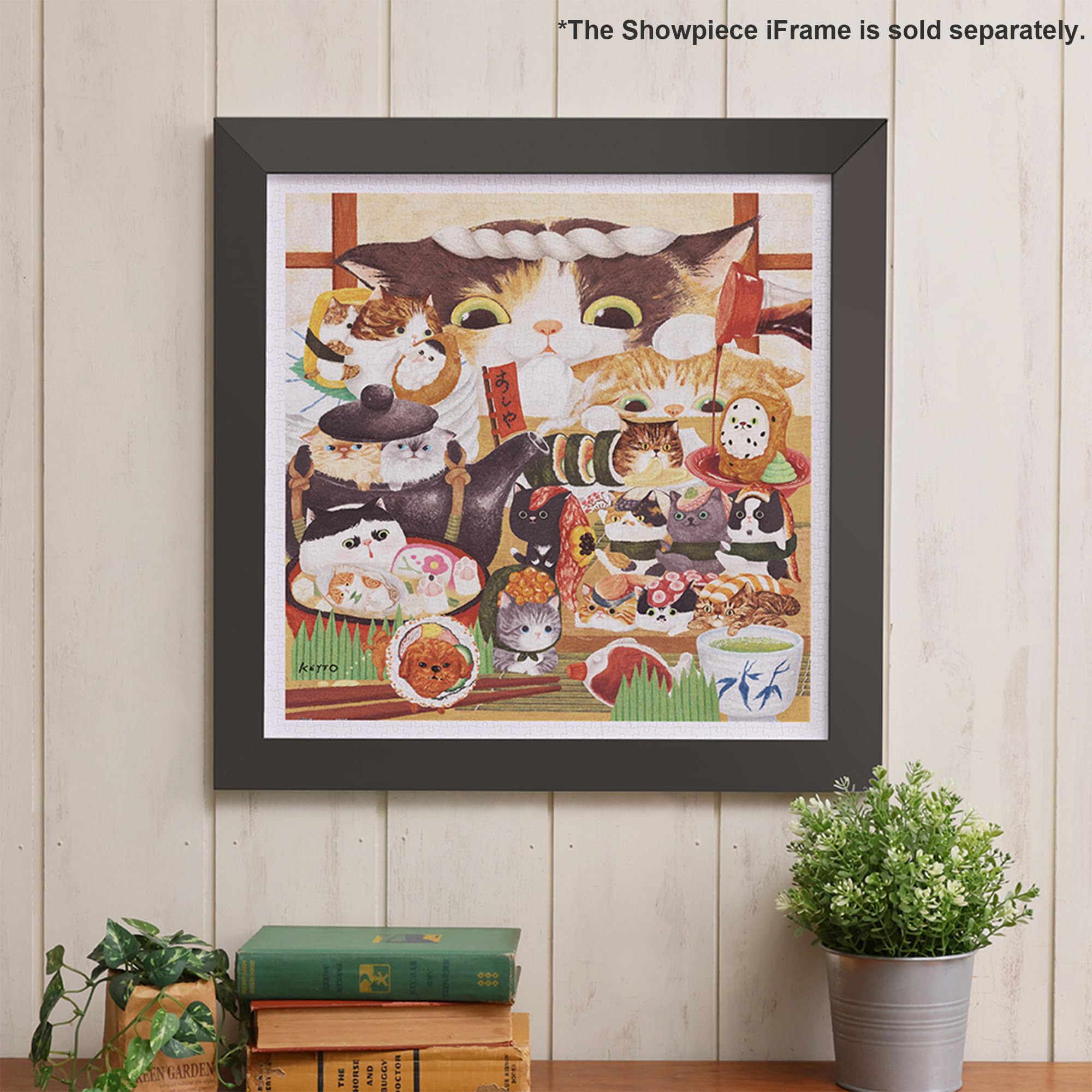 Pintoo Jigsaw Puzzles 900 Piece for Adults - Keyto - Cat Sushi Shop Beautiful Plastic Puzzle for Home Decor Zero Dust Easy Storage [H3875] - Image 2