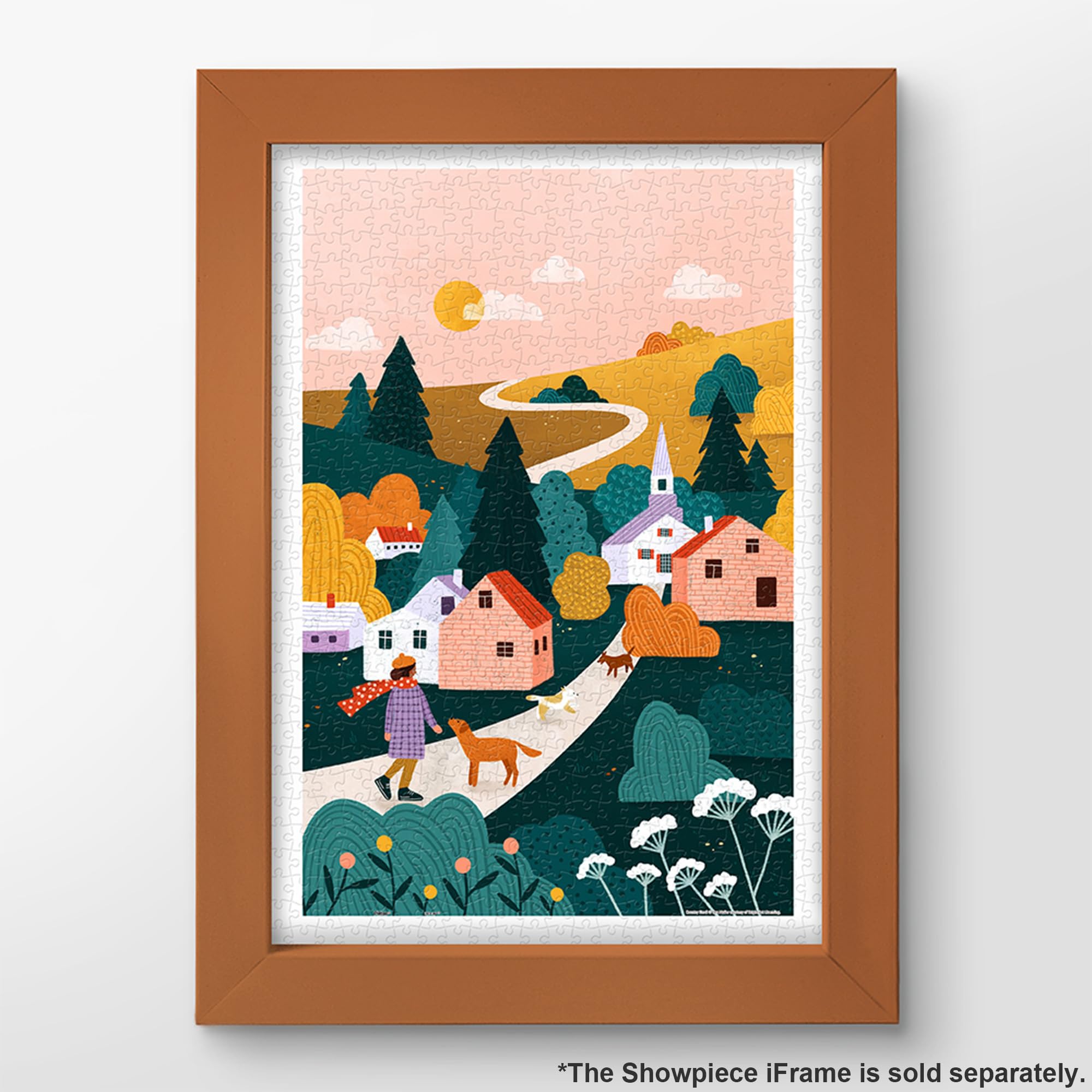 Pintoo Plastic Jigsaw Puzzles for Adults 600 Pieces - Bea Muller - Country Stroll Most Satisfying Table Games and Gifts No Puzzle Mat Required [H3418] - Image 2